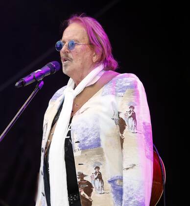 Frank Zander bei der Schlager Radio Schlager Hammer Tour 2022 in Oranienburg.