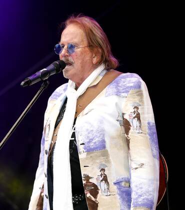 Frank Zander bei der Schlager Radio Schlager Hammer Tour 2022 in Oranienburg.