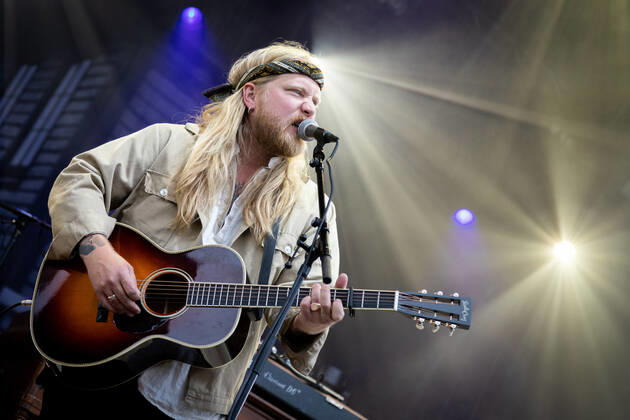 Jonas Brekke Trondheim, Norway. 13th, August 2022. The Norwegian singer and songwriter Jonas Brekke performs a live concert at Sverresborg Folkemuseum in Trondheim. Trondheim Norway  Copyright: xGonzalesxPhoto TorxAtlexKlevenx