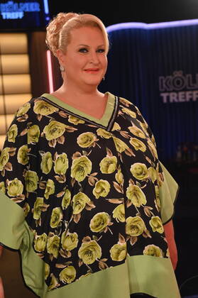 Comedienne Daphne de Luxe, bürgerlich Daphne Haderlein zu Gast in der WDR Talkshow Kölner Treff