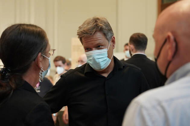Stefan Wenzel, Parlamentarischer Staatssekretär 20.8.2022 Robert Habeck, Bundesminister für Wirtschaft und Klimaschutz, beim Tag der offenen Tür der Bundesregierung im Wirtschaftsministerium, beim unangekündigtem Rundgang Berlin Berlin GER
