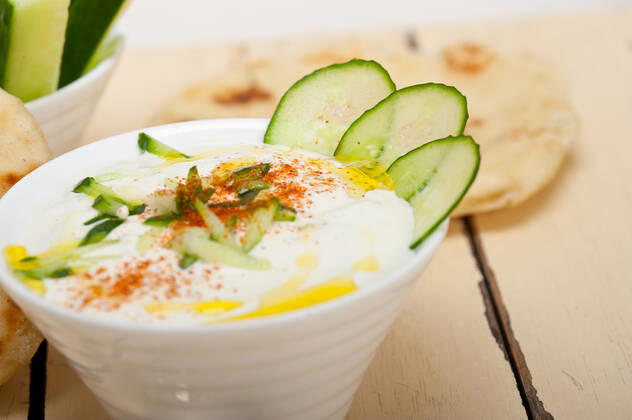 Arab middle east salatit laban wa khâÂÄ™yar Khyar Bi Laban goat yogurt and cucumber salad , 17940478.jpg, Khyar Bi Laban, salatit laban wa khyar, Maast o Khiar, Cacık, Haydari, Kurmanji, jajeek, meze, food, salad, cuisine, yogurt, cucumber, tzatziki, mediterranean, greek, traditional, dip, zaziki, dill, mezze, gourmet, arab, garlic, appetizer, closeup, summer, meal, lebanese, dish, yoghourt, raita, delicious, vegetarian, vegetable, natural, nutrition, fresh, sauce, cream, snejanka, bulgarian, yoghurt, tarator, arabic, nobody,