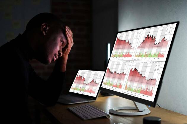  Financial Down Audit Decreasing Data Chart, Financial Down Audit Decreasing Data Chart. Faced Insolvency Stress model released, Symbolfoto , 05.02.2021, Copyright: xAndreyPopovx Panthermedia29543076.jpg