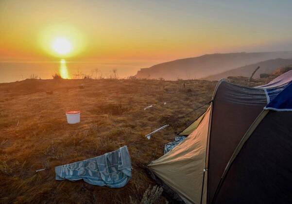 IMAGO Creative: Ende des Sommers  Dawn over the sea, Sunrise over the tent, Dawn over the sea, Sunrise over the tent., Dawn over the sea, Sunrise over the tent., 19.02.2021, Copyright: xfotogigi85x Panthermedia29643502.jpg