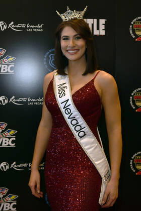 LAS VEGAS, NV - AUGUST 27: Miss Nevada Heather Renner Arriving at the Induction Ceremony & Dinner for the 2022 Nevada Boxing Hall Of Fame at Resorts World Las Vegas in Las Vegas,Nevada, on August 27, 2022. Copyright: xDeeCeexCarterx