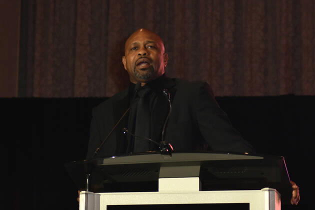 LAS VEGAS, NV - AUGUST 27: Roy Jones speaking at the Induction Ceremony & Dinner for the 2022 Nevada Boxing Hall Of Fame at Resorts World Las Vegas in Las Vegas,Nevada, on August 27, 2022. Copyright: xDeeCeexCarterx