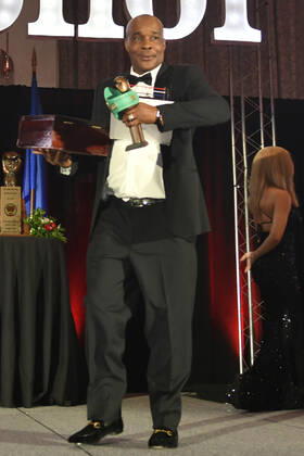 LAS VEGAS, NV - AUGUST 27: Michael Nunn at the Induction Ceremony & Dinner for the 2022 Nevada Boxing Hall Of Fame at Resorts World Las Vegas in Las Vegas,Nevada, on August 27, 2022. Copyright: xDeeCeexCarterx