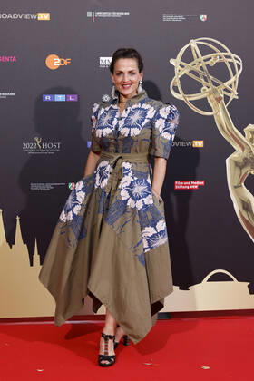 Schauspielerin Nicole Ansari-Cox beim Kölner Emmy Cocktail 2022 anlässlich der 16. Kölner Jurysitzung des International Emmy auf Schloss Arff. Köln, 31.08.2022 NRW Deutschland Copyright: xChristophxHardtx