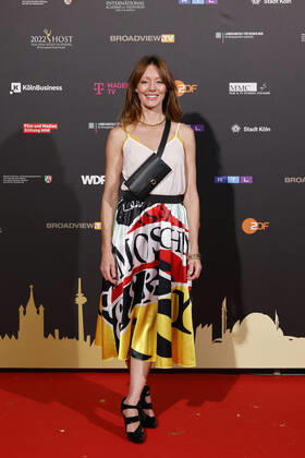 Schauspielerin Lavinia Wilson beim Kölner Emmy Cocktail 2022 anlässlich der 16. Kölner Jurysitzung des International Emmy auf Schloss Arff. Köln, 31.08.2022 NRW Deutschland Copyright: xChristophxHardtx