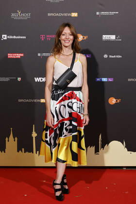 Schauspielerin Lavinia Wilson beim Kölner Emmy Cocktail 2022 anlässlich der 16. Kölner Jurysitzung des International Emmy auf Schloss Arff. Köln, 31.08.2022 NRW Deutschland Copyright: xChristophxHardtx