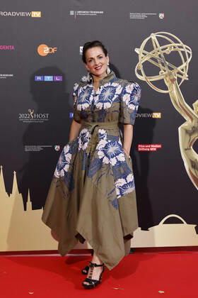 Schauspielerin Nicole Ansari-Cox beim Kölner Emmy Cocktail 2022 anlässlich der 16. Kölner Jurysitzung des International Emmy auf Schloss Arff. Köln, 31.08.2022 NRW Deutschland Copyright: xChristophxHardtx