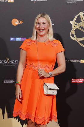 Fernsehmoderatorin Aleksandra Bechtel beim Kölner Emmy Cocktail 2022 anlässlich der 16. Kölner Jurysitzung des International Emmy auf Schloss Arff. Köln, 31.08.2022 NRW Deutschland Copyright: xChristophxHardtx