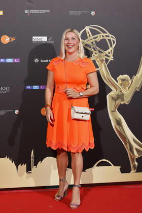 Fernsehmoderatorin Aleksandra Bechtel beim Kölner Emmy Cocktail 2022 anlässlich der 16. Kölner Jurysitzung des International Emmy auf Schloss Arff. Köln, 31.08.2022 NRW Deutschland Copyright: xChristophxHardtx