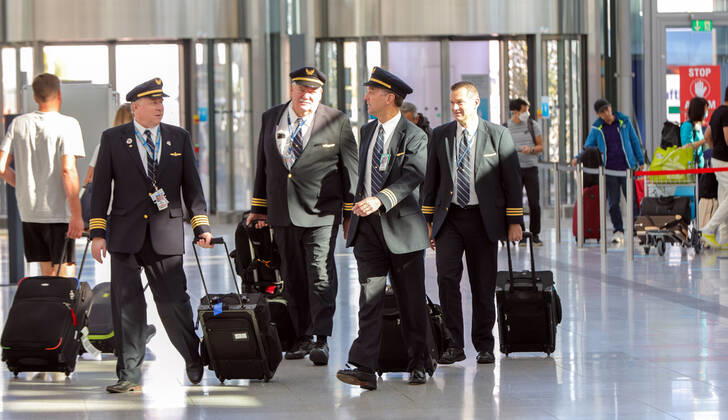 Piloten Streik der Lufthansa 800 Flüge werden gestrichen am Flughafen in München Datum: 02.09.2022