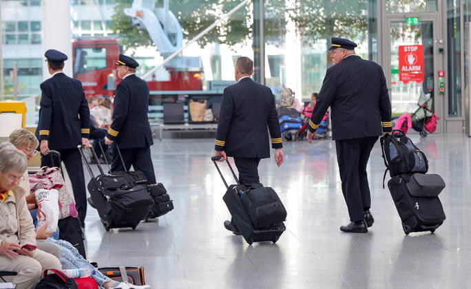 Piloten Streik der Lufthansa 800 Flüge werden gestrichen am Flughafen in München Datum: 02.09.2022