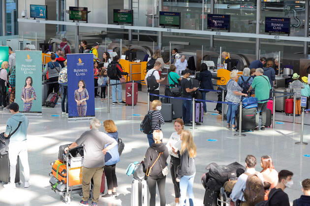 Piloten Streik der Lufthansa 800 Flüge werden gestrichen am Flughafen in München Datum: 02.09.2022