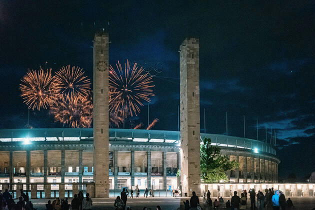 News Themen der Woche KW35 News Bilder des Tages Berlin Olympiastadion Pyronale 2022 Pyronale 2022