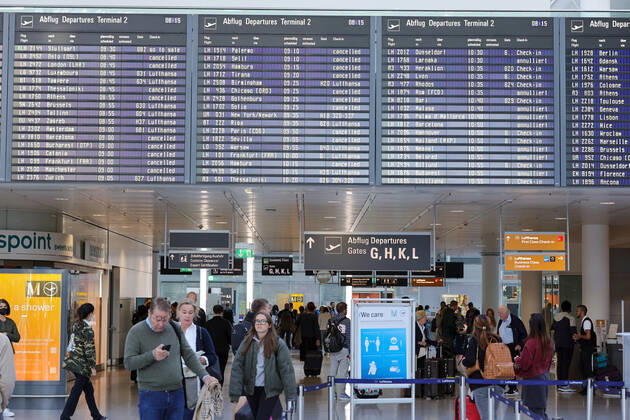 Piloten Streik der Lufthansa 800 Flüge werden gestrichen am Flughafen in München Datum: 02.09.2022