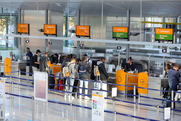 Piloten Streik der Lufthansa 800 Flüge werden gestrichen am Flughafen in München Datum: 02.09.2022