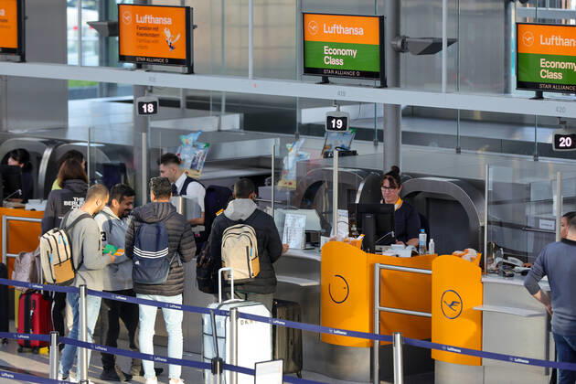 Piloten Streik der Lufthansa 800 Flüge werden gestrichen am Flughafen in München Datum: 02.09.2022