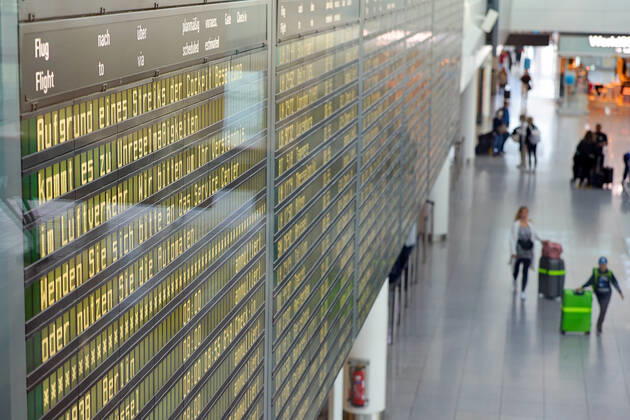 Piloten Streik der Lufthansa 800 Flüge werden gestrichen am Flughafen in München Datum: 02.09.2022