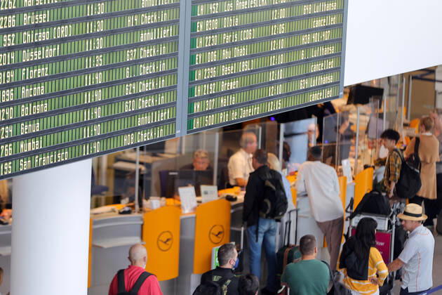 Piloten Streik der Lufthansa 800 Flüge werden gestrichen am Flughafen in München Datum: 02.09.2022