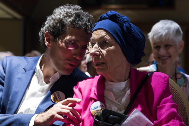 September 4, 2022, Roma, Italia: Emma Bonino and Riccardo Magi during the official opening of the +Europa election campaign for the political elections, in Rome, Italy, 04 September 2022. Italy will hold elections on 25 September following the resignation of Prime Minister Mario Draghi. ANSA ANGELO CARCONI Roma Italia - ZUMAa110 20220904_zaf_a110_094 Copyright: xAngeloxCarconix