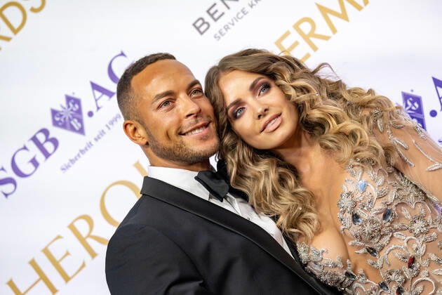 20220904 HERQUL GERMAN BOXING AWARDS BERLIN, GERMANY - SEPTEMBER 4 2022 : Andrej Mangold, Annika Jung at - HERQUL GERMAN BOXING AWARDS on September 4, 2022 in Berlin, . Berlin Berlin Germany