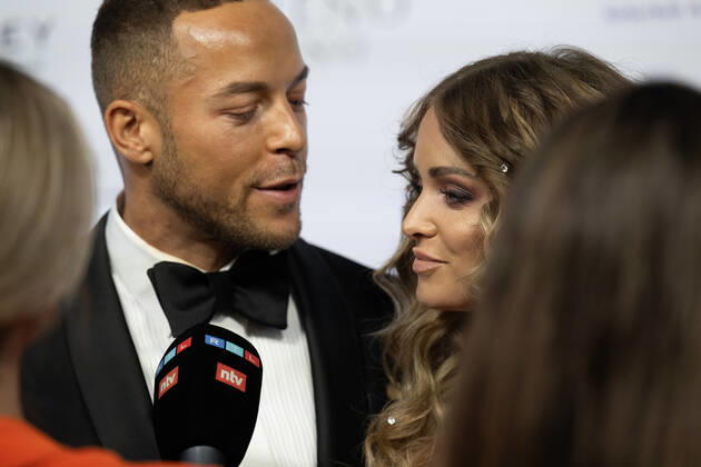 20220904 HERQUL GERMAN BOXING AWARDS BERLIN, GERMANY - SEPTEMBER 4 2022 : Andrej Mangold, Annika Jung at - HERQUL GERMAN BOXING AWARDS on September 4, 2022 in Berlin, . Berlin Berlin Germany