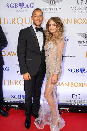 20220904 HERQUL GERMAN BOXING AWARDS BERLIN, GERMANY - SEPTEMBER 4 2022 : Andrej Mangold, Annika Jung at - HERQUL GERMAN BOXING AWARDS on September 4, 2022 in Berlin, . Berlin Berlin Germany