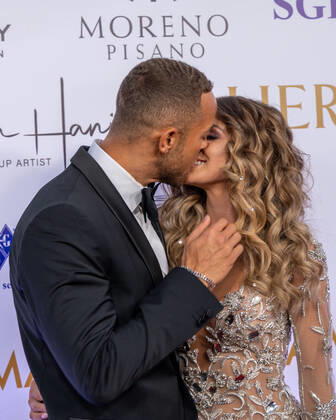 20220904 HERQUL GERMAN BOXING AWARDS BERLIN, GERMANY - SEPTEMBER 4 2022 : Andrej Mangold, Annika Jung at - HERQUL GERMAN BOXING AWARDS on September 4, 2022 in Berlin, . Berlin Berlin Germany