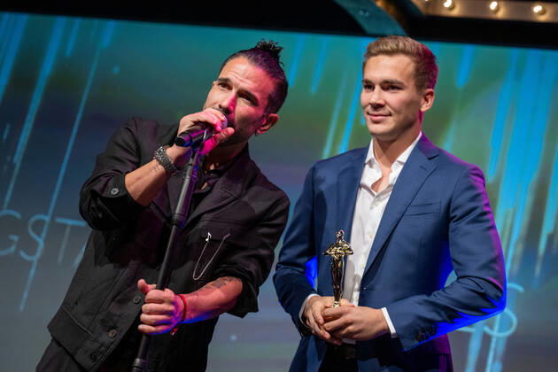 20220904 HERQUL GERMAN BOXING AWARDS BERLIN, GERMANY - SEPTEMBER 4 2022 : Tim Vößing, Marc Terenzi at - HERQUL GERMAN BOXING AWARDS on September 4, 2022 in Berlin, . Berlin Berlin Germany