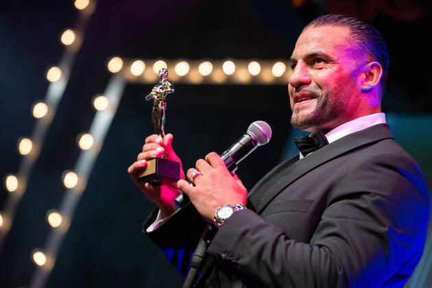 20220904 HERQUL GERMAN BOXING AWARDS BERLIN, GERMANY - SEPTEMBER 4 2022 : Mahmoud Charr at - HERQUL GERMAN BOXING AWARDS on September 4, 2022 in Berlin, . Berlin Berlin Germany