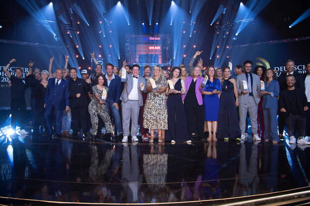 Entertainment Themen der Woche KW36 Schlussbild mit allen Preistraegern, Verleihung des Deutschen Radiopreises 2022 in Hamburg am 08.09.2022,