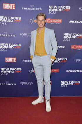 Lukas Sauer beim Bunte New Faces Award STYLE in Berlin 08.09.2022