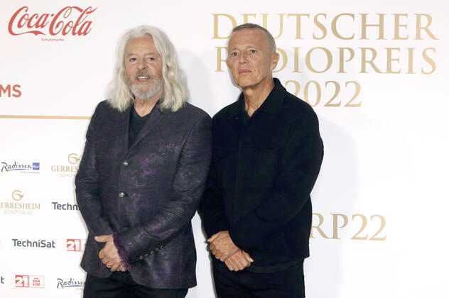 Roland Orzabal und Curt Smith von Tears for Fears bei der Verleihung des Deutschen Radiopreises 2022 im Schuppen 52. Hamburg, 08.09.2022