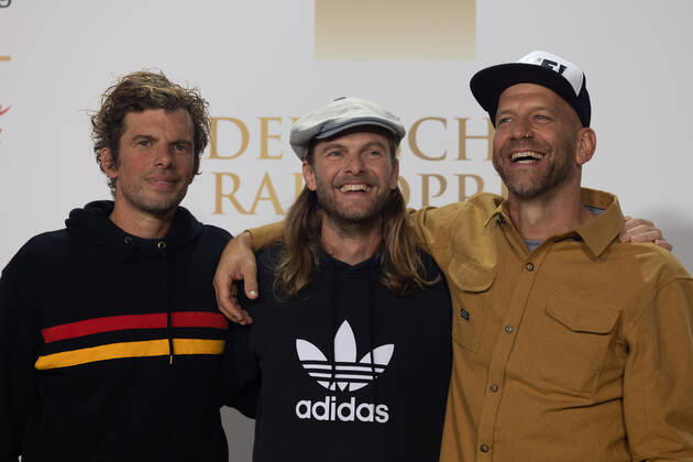 Sportfreunde STILLER bei der Verleihung Deutscher Radiopreis am 8.09.2022 in Hamburg Brunsb?ttel River Loft Hotel Schleswig Holstein Deutschland DJR56563