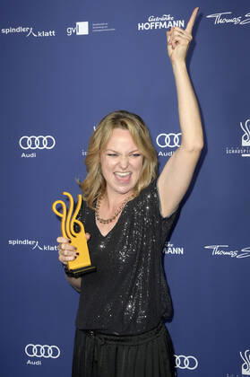 Lisa Wagner bei der Verleihung des Deutschen Schauspielpreises 2022 im Restaurant Spindler & Klatt. Berlin, 09.09.2022