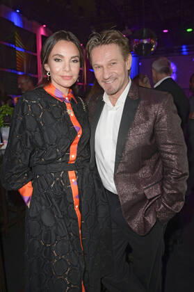 Nadine Warmuth und Thure Riefenstein bei der Verleihung des Deutschen Schauspielpreises 2022 im Restaurant Spindler & Klatt. Berlin, 09.09.2022
