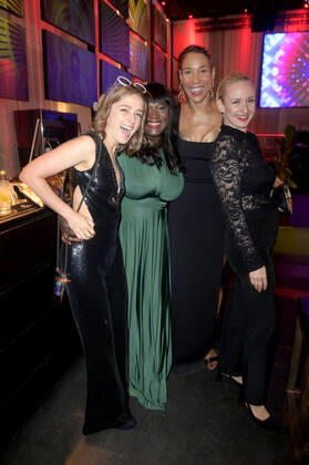 Sarah Alles, Thelma Buabeng, Annabelle Mandeng und Leslie Clio bei der Verleihung des Deutschen Schauspielpreises 2022 im Restaurant Spindler & Klatt. Berlin, 09.09.2022