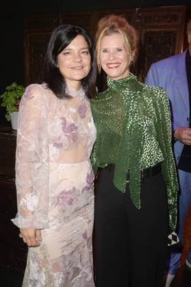 Jasmin Tabatabai und Leslie Malton bei der Verleihung des Deutschen Schauspielpreises 2022 im Restaurant Spindler & Klatt. Berlin, 09.09.2022