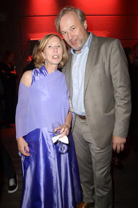 Petra Zieser und Stephan Grossmann bei der Verleihung des Deutschen Schauspielpreises 2022 im Restaurant Spindler & Klatt. Berlin, 09.09.2022