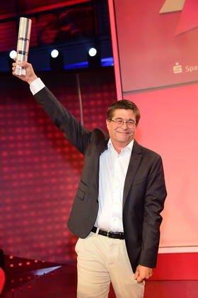 Verleihung des Deutschen Gründerpreises 2022 Richard Grohe, Der Sohn von Klaus Grohe steigt mit seiner Beteiligungsgesellschaft Syngroh bei KMLS ein, Enkel des Erfinders von Hans Grohe aus dem ZDF Hauptstadtstudio die Verleihung des Deutschen Gründerpreises in Berlin am 13.09.2022