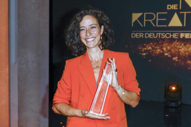 Friederike Weymar bei der Verleihung des Deutschen Fernsehpreises 2022 - Die Nacht der Kreativen im Studio Ehrenfeld. Köln, 13.09.2022