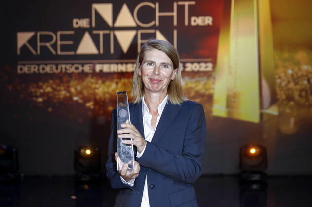 Petra Albert bei der Verleihung des Deutschen Fernsehpreises 2022 - Die Nacht der Kreativen im Studio Ehrenfeld. Köln, 13.09.2022