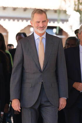 September 20, 2022, Madrid, Spain: King Felipe VI of Spain seen during the delivery of the Camino Real Award on its fifth edition at the auditorium of the University of Alcala, in Alcala de Henares, Madrid. The Camino Real award has been granted by the Franklin Institute of the University of Alcala, which recognizes the professional work of Spaniards who in an outstanding and exemplary way project and enhance the positive image of Spain in the United States. The projection of the image of Spain in North America by the tennis player, means his triumph in the US Open (2019), as well as in previous editions of 2010, 2013, 2017 and in other tournaments played in North America. Madrid Spain - ZUMAs197 20220920_zaa_s197_096 Copyright: xAtilanoxGarciax