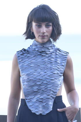 September 22, 2022, Madrid, Madrid, Spain: Claudia Salas attended La Ruta Photocall during 70th San Sebastian International Film Festival at Kursaal Palace on September 22, 2022 in Donostia San Sebastian, Spain Madrid Spain - ZUMAg15_ 20220922_zaf_g15_050 Copyright: xJackxAbuinx