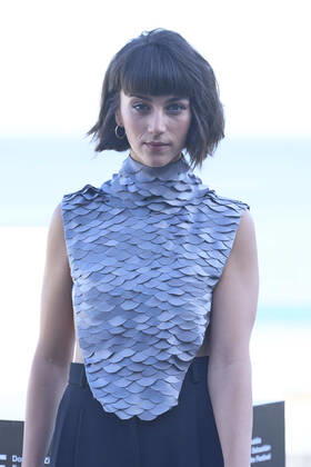 September 22, 2022, Madrid, Madrid, Spain: Claudia Salas attended La Ruta Photocall during 70th San Sebastian International Film Festival at Kursaal Palace on September 22, 2022 in Donostia San Sebastian, Spain Madrid Spain - ZUMAg15_ 20220922_zaf_g15_051 Copyright: xJackxAbuinx