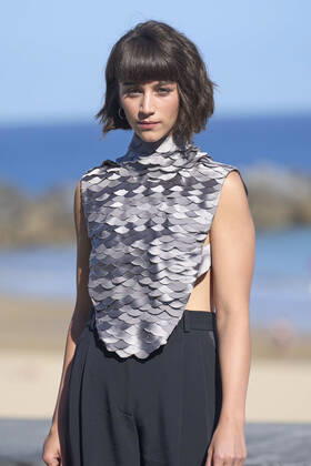 September 22, 2022, Madrid, Madrid, Spain: Claudia Salas attended La Ruta Photocall during 70th San Sebastian International Film Festival at Kursaal Palace on September 22, 2022 in Donostia San Sebastian, Spain Madrid Spain - ZUMAg15_ 20220922_zaf_g15_056 Copyright: xJackxAbuinx