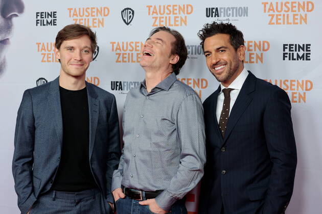 Entertainment Themen der Woche KW38 Entertainment Bilder des Tages Jonas Nay, Michael Bully Herbig, Elyas M. Barek , Deutschland, Berlin, Premiere von TAUSEND ZEILEN in Berlin